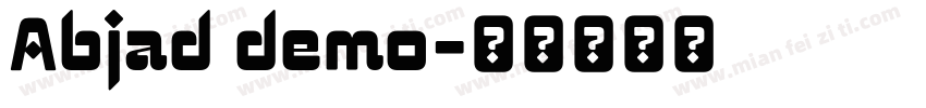 Abjad demo字体转换